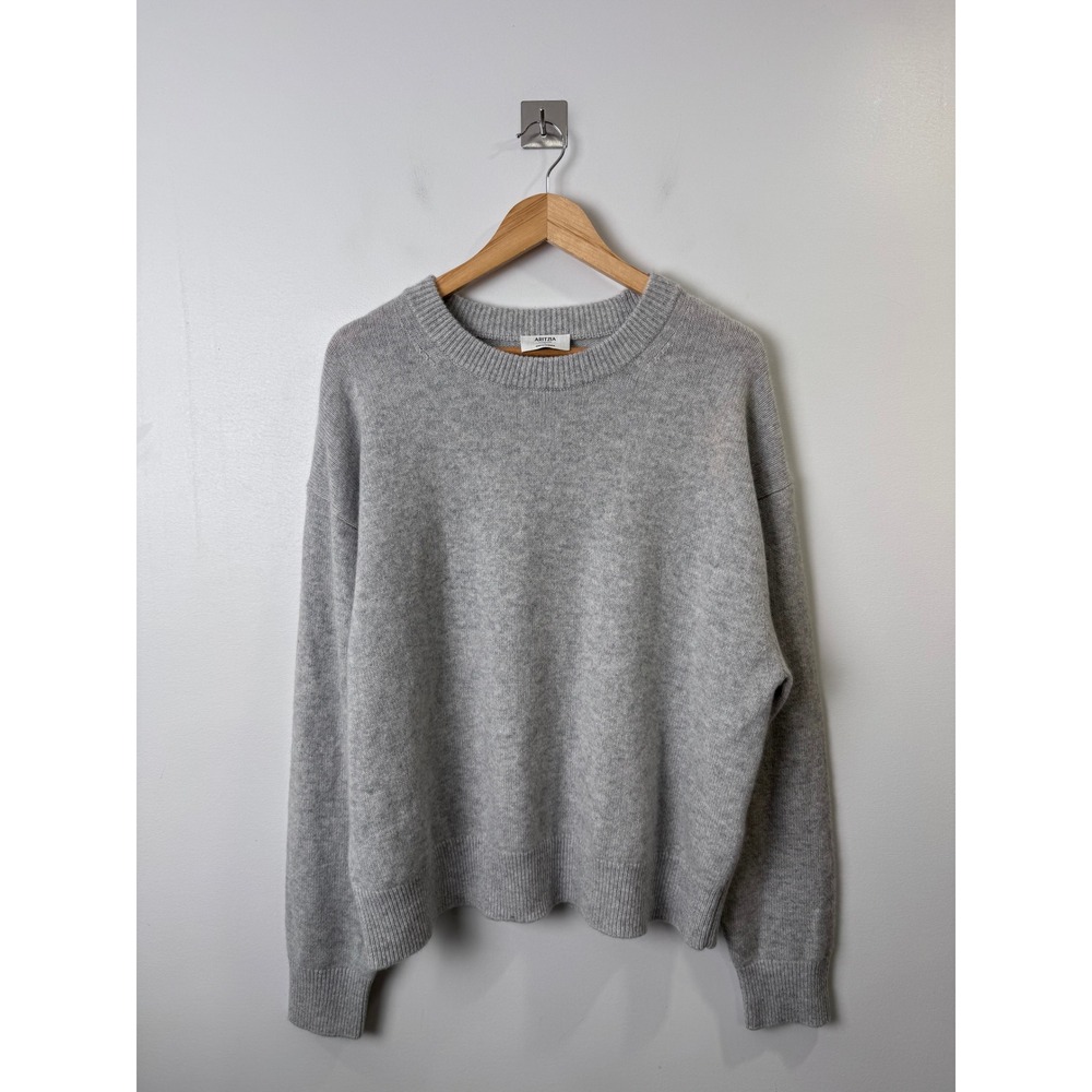 Aritzia Essential Cashmere Relic Sweater Women Grey Cashmere Crewneck Large